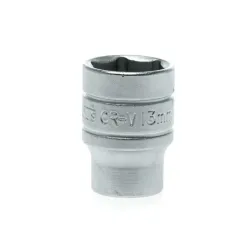 
                  TENG TOOLS NASADKA KRÓTKA 6-KĄTNA 13x25MM Z CHWYTEM 1/4' M140513-C CrV 25671009